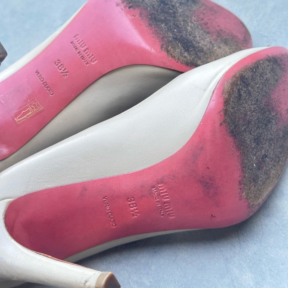 MIU MIU Closed Toe Classic Pumps 38.5 - Picture 7 of 7